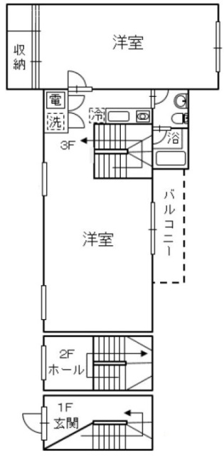 ROJI赤坂H 間取り図