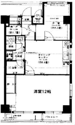 オクトピア恵比寿南7F 間取り図