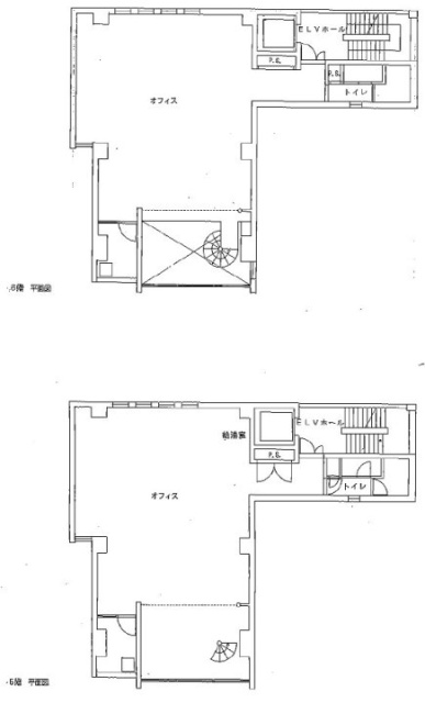 江沢ビル5F～6F 間取り図