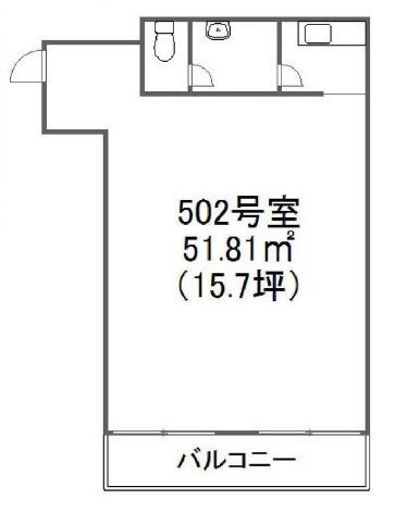 三貴ビル502 間取り図