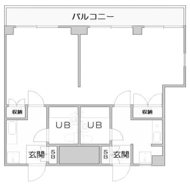ハイコーポ大久保401・402 間取り図