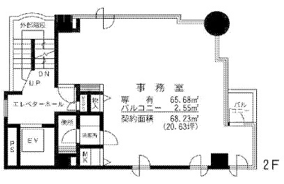井上旭門ビル2F 間取り図