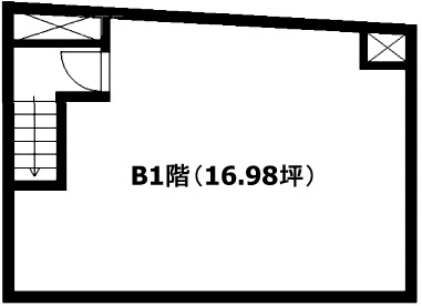 宇田川町ビルB1F 間取り図