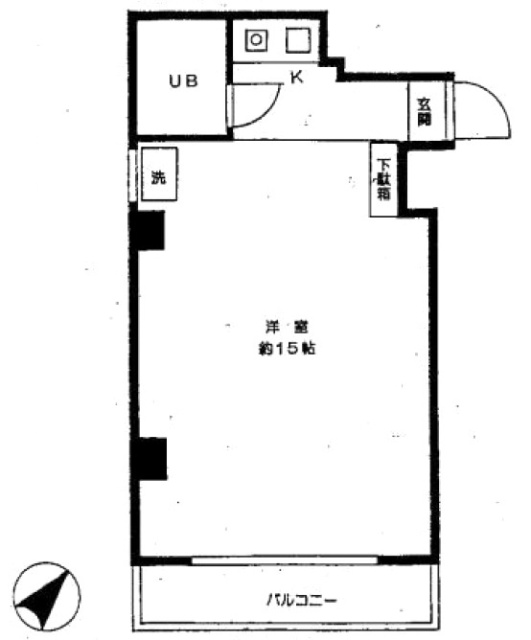 タウンハイツ銀座702 間取り図