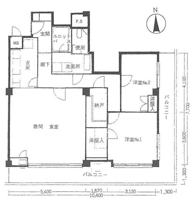 フラット青山205 間取り図