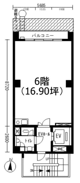 第3大図ビル6F 間取り図