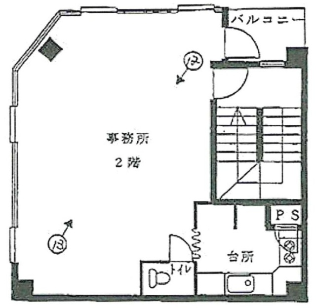 室町SDビル2F 間取り図
