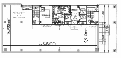 仮)NBF八丁堀テラス ウエスト2F 間取り図