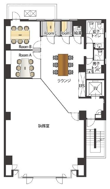 キャナルスクエア芝浦5F 間取り図