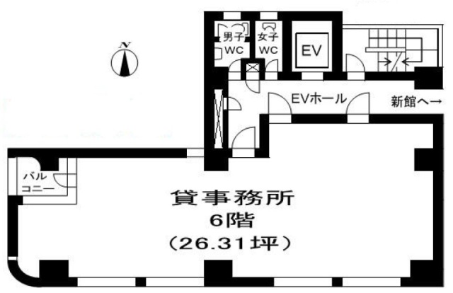 三恵ビル6F 間取り図