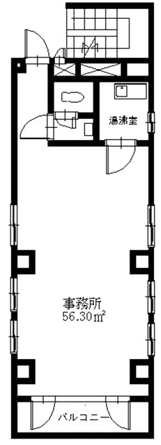 調布KSビル401 間取り図