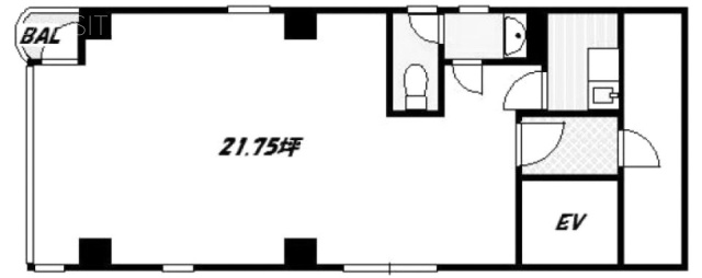 日下ビル8F 間取り図