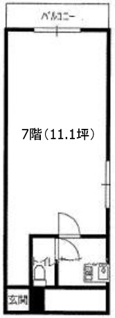 ヴェラハイツ道玄坂7F 間取り図