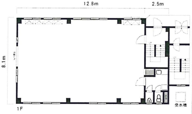 アルカンシエルE棟ビル1F 間取り図