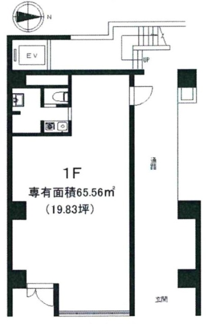 カーネ蒲田1F 間取り図