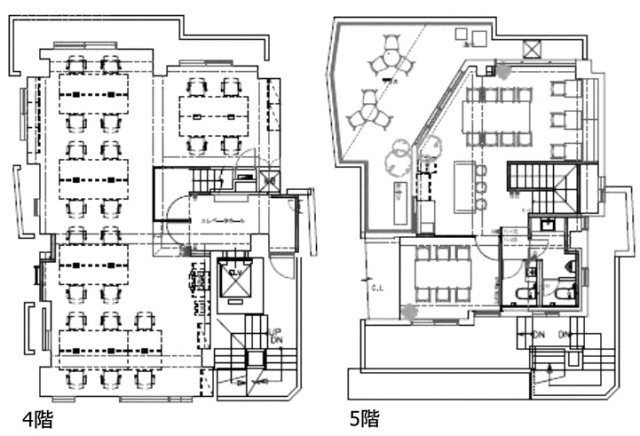 フラワーヒルズ4F～5F 間取り図