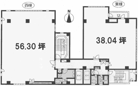 イケダヤ品川ビル西棟 間取り図