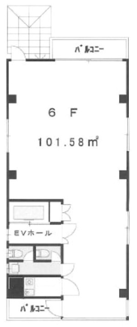久保ビル6F 間取り図