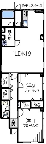 本田ビル1F 間取り図