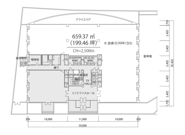 高田馬場TSビル1F 間取り図