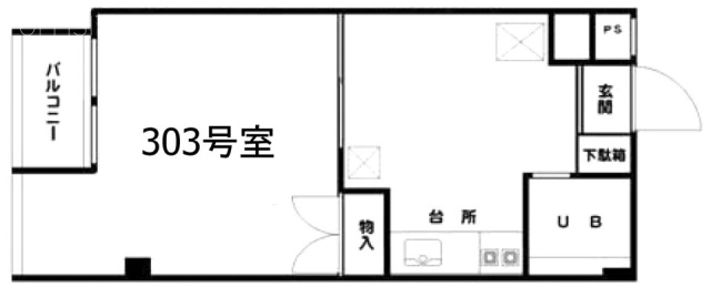 喜楽ビル303 間取り図