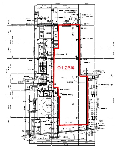 エキニア青葉通り1F 間取り図