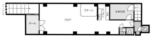 メゾン王子ⅡB1F 間取り図