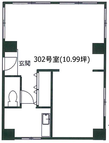 野尻マンション302 間取り図