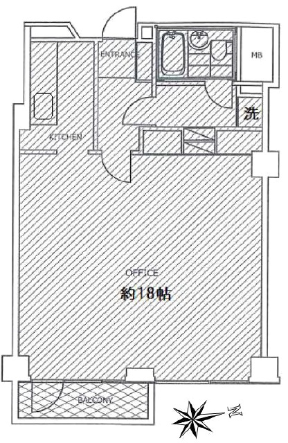 エルプリメント新宿303 間取り図