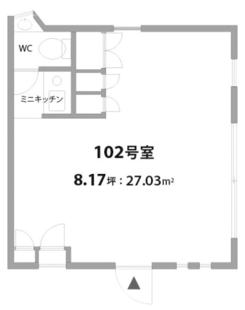 岩田ハウスビル102 間取り図
