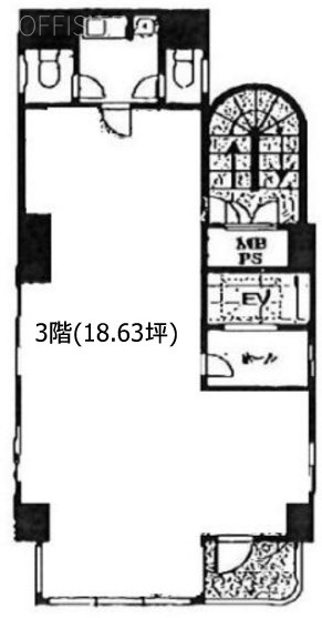 K高輪ビル3F 間取り図