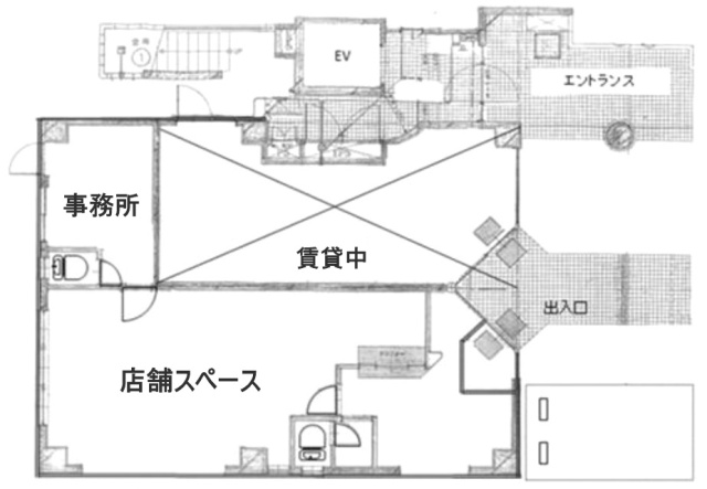 カインド玉川ビル1F 間取り図