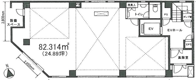 服部ビル1F 間取り図