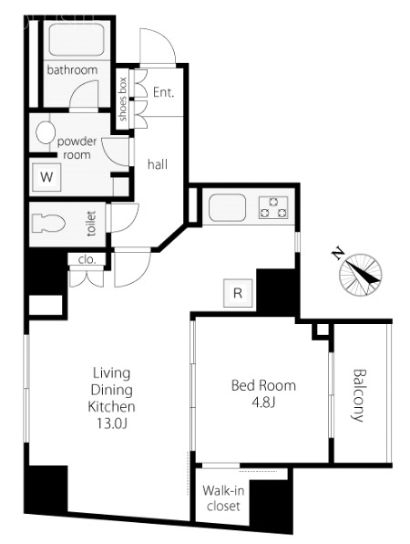 VORT渋谷松濤residence1101 間取り図