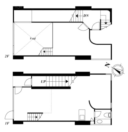 AS-2ビル1F～2F 間取り図