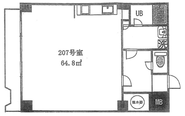 ドルミ錦糸町大興ビル207 間取り図