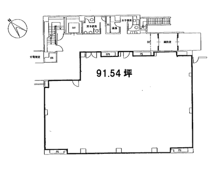 第29興和ビル別館1F 間取り図
