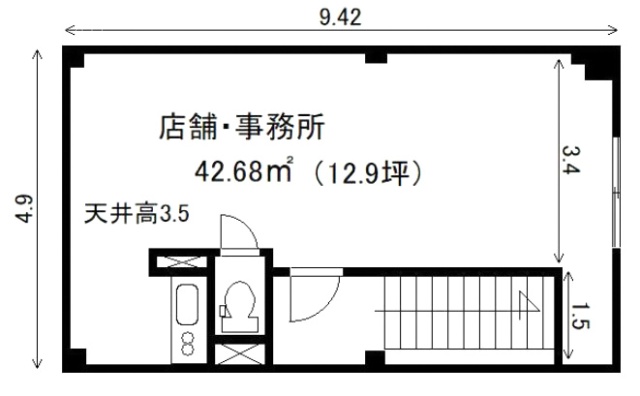 滝沢船橋屋ビル2F 間取り図