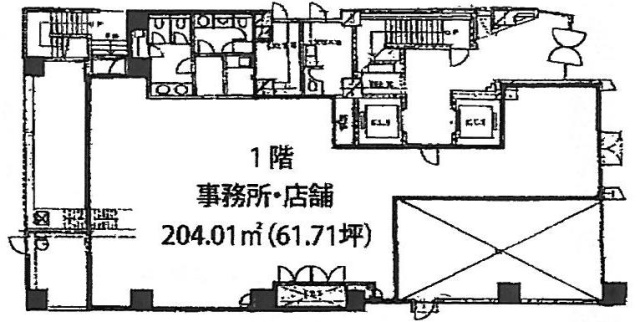 三田川崎ビル1F 間取り図