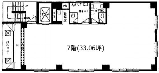 神田AKビル7F 間取り図