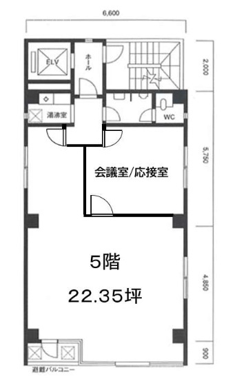 岡部ビル5F 間取り図