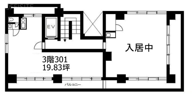 リバーサイドトナカイビル301 間取り図