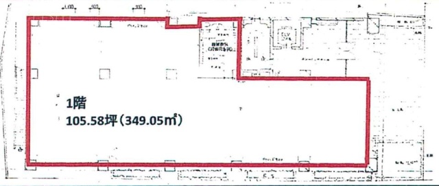 麻布アメレックスビル1F 間取り図