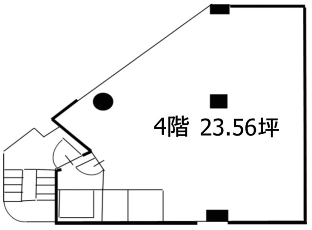 川昌方南町ビル4F 間取り図