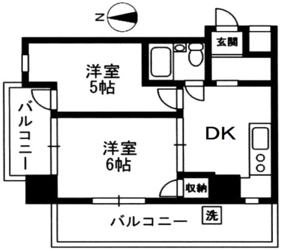GSハイム宮益坂8F 間取り図