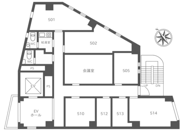 南麻布セントレ510 間取り図