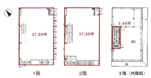DーASSETーⅥ渋谷ビル1F~2F 間取り図