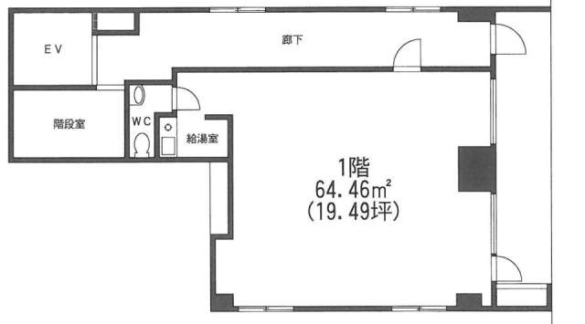 US水道橋ビル1F 間取り図