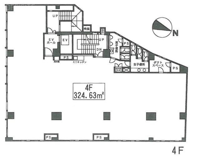 同栄新宿ビル4F 間取り図