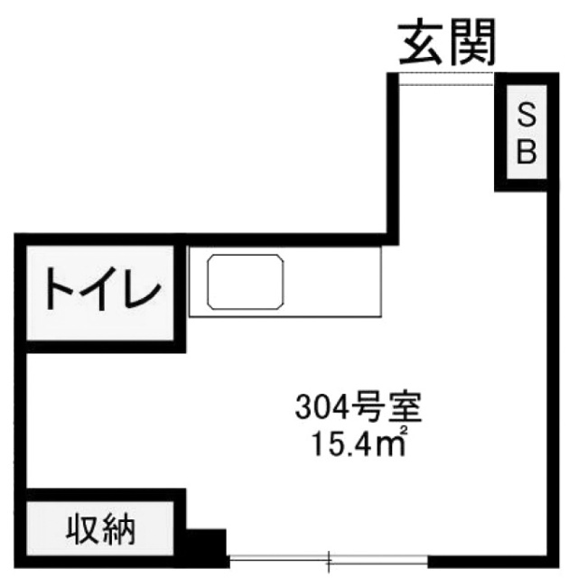 見真ビル304 間取り図